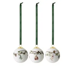 Kähler Hammershøi Christmas Julekugler 3 Stk.