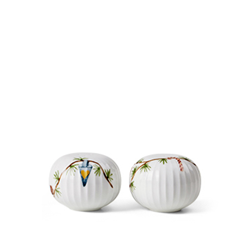 Kähler Hammershøi Christmas Salt- Og Pebersæt Hvid 1 Kähler Hammershøi Christmas Salt- Og Pebersæt Hvid