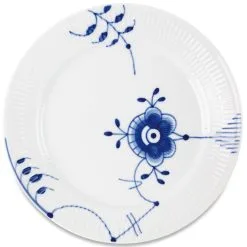 Royal Copenhagen Blå Mega Riflet Tallerken 27 Cm