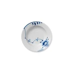 Royal Copenhagen Blå Mega Riflet Dyb Tallerken 21 Cm