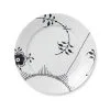 Royal Copenhagen Sort Mega Riflet Tallerken 27 Cm