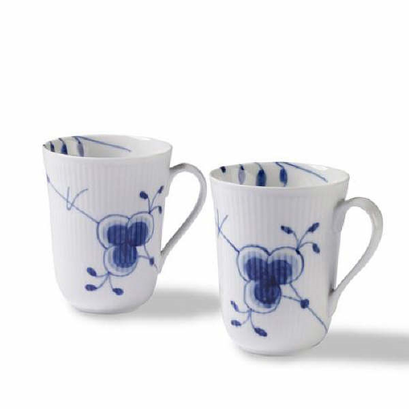 Royal Copenhagen Blå Mega Riflet Krus 2 Stk. 33 Cl 1 Royal Copenhagen Blå Mega Riflet Krus 2 Stk. 33 Cl