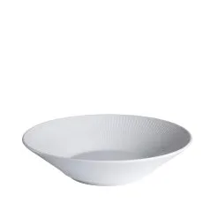 Royal Copenhagen Hvid Riflet Dyb Tallerken 24 Cm