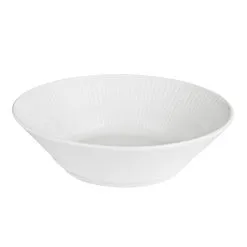 Royal Copenhagen Hvid Riflet Dyb Tallerken 17 Cm