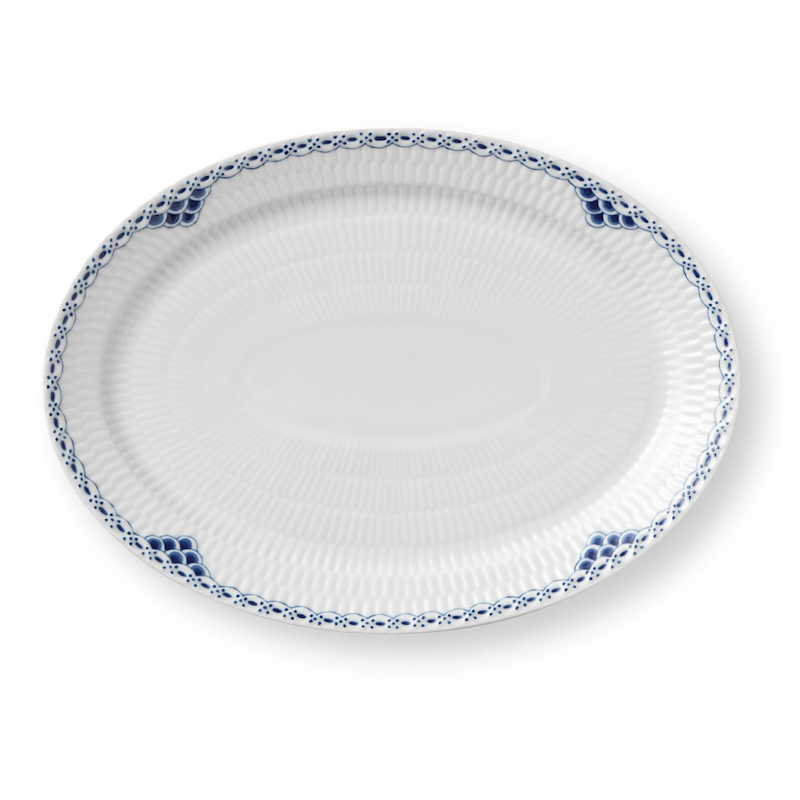 Royal Copenhagen Prinsesse Oval Tallerken 28 Cm 1 Royal Copenhagen Prinsesse Oval Tallerken 28 Cm