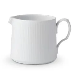 Royal Copenhagen Hvid Riflet Kande 0,70 L