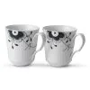 Royal Copenhagen Sort Mega Riflet Krus 2 Stk.