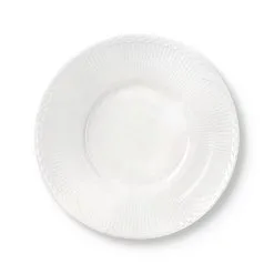 Royal Copenhagen Hvid Halvblonde Dyb Tallerken 24 Cm