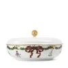 Royal Copenhagen Stjerne Riflet Jul Skål Med Låg 21 Cm