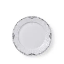Royal Copenhagen Sort Riflet Blonde Tallerken 22 Cm