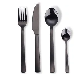 Aida RAW RAW Bestik 16 Dele Sort