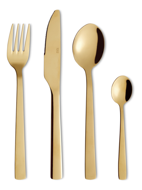 Aida RAW RAW Bestiksæt 24 Dele Guld 1 Aida RAW RAW Bestiksæt 24 Dele Guld