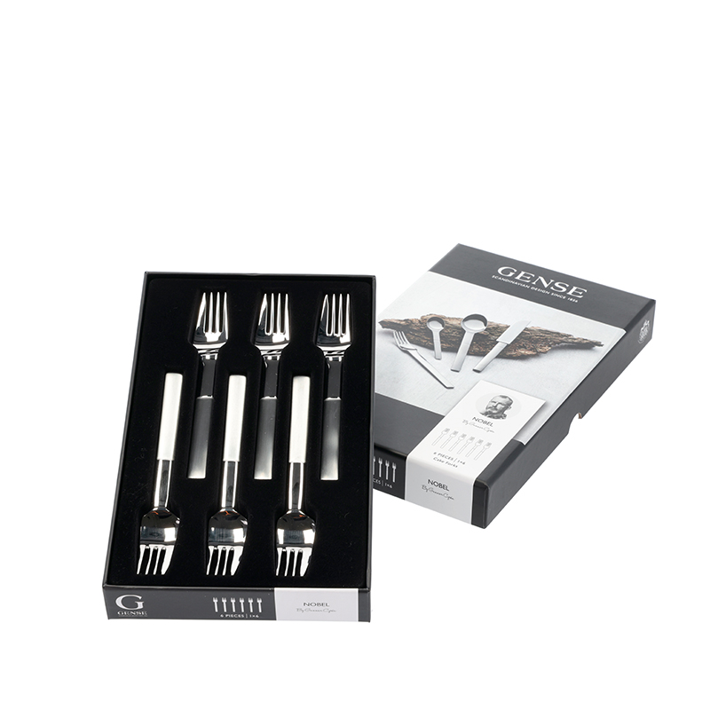 Gense Nobel Kagegaffel 6 Stk. Mat/blank 1 Gense Nobel Kagegaffel 6 Stk. Mat/blank