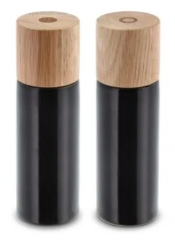 Bitz Salt- Og Peberkværnsæt 17 Cm Sort