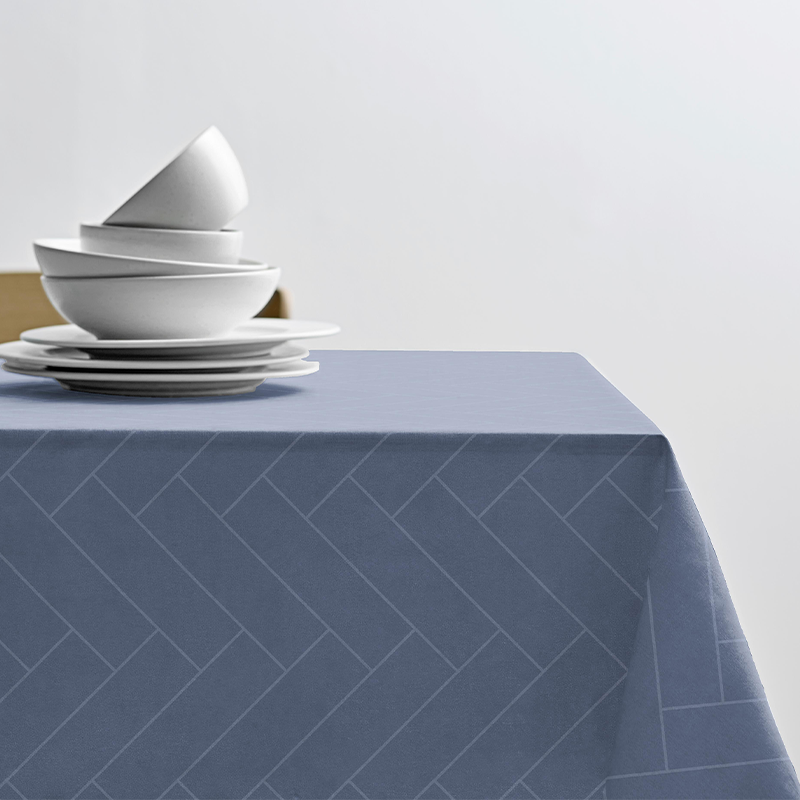 Södahl Tiles Damask Dug Med Staincoat Sky Blue 140 X 270 Cm 1 Södahl Tiles Damask Dug Med Staincoat Sky Blue 140 X 270 Cm