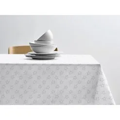 Södahl Forget-me-not Damask Dug Hvid 140 X 270 Cm