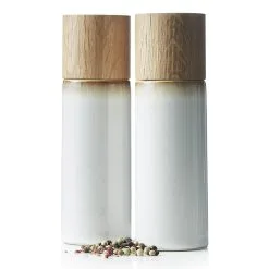 Bitz Salt- Og Peberkværnsæt Creme 17 Cm