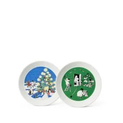 Mumi By Arabia Tallerken Sæt Tegning&jul 19 Cm