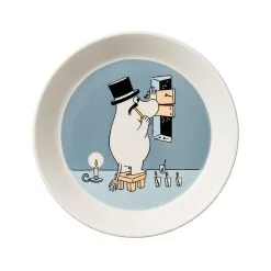 Mumi By Arabia Mumifar Tallerken Grå 19 Cm